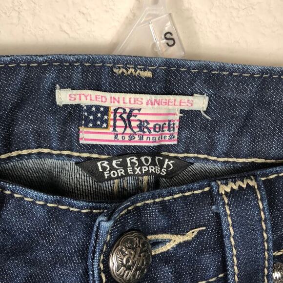 Express Rerock bootcut western rodeo rocker ranch jaripeo contrasting stitching - Picture 4 of 5